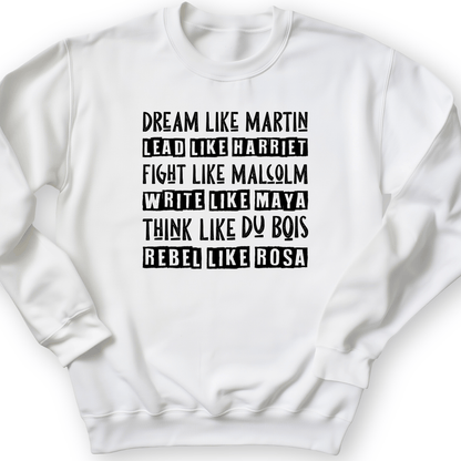 Fight Think Rebel Crewneck White / S