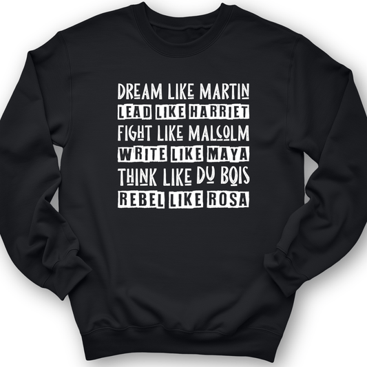Fight Think Rebel Crewneck Black / S