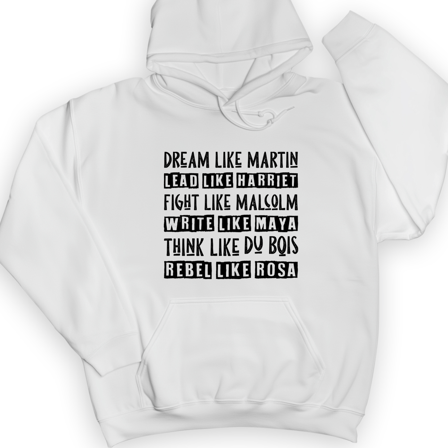 Fight Think Rebel Hoodie White / S