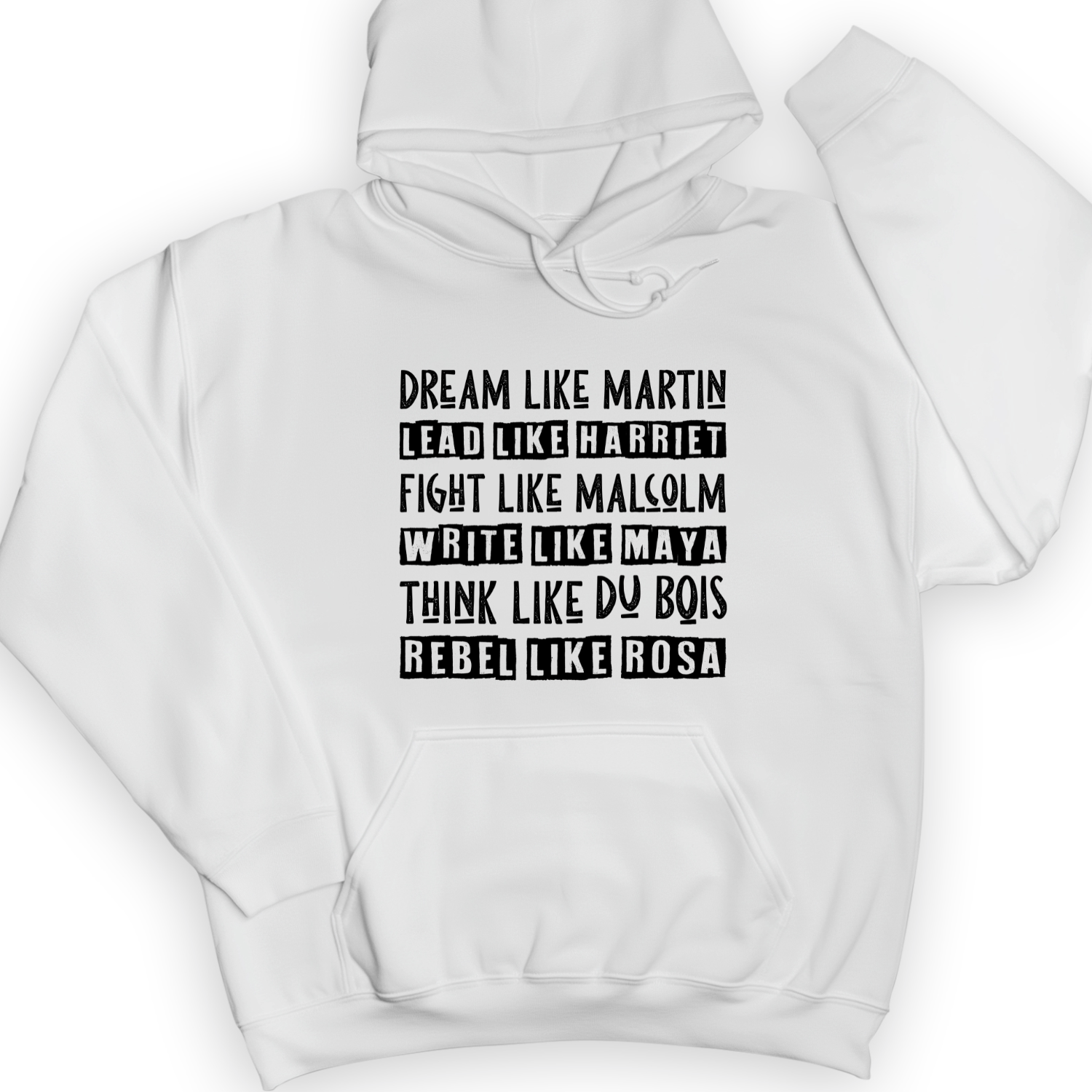 Fight Think Rebel Hoodie White / S