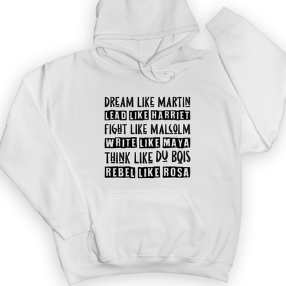Fight Think Rebel Hoodie White / S