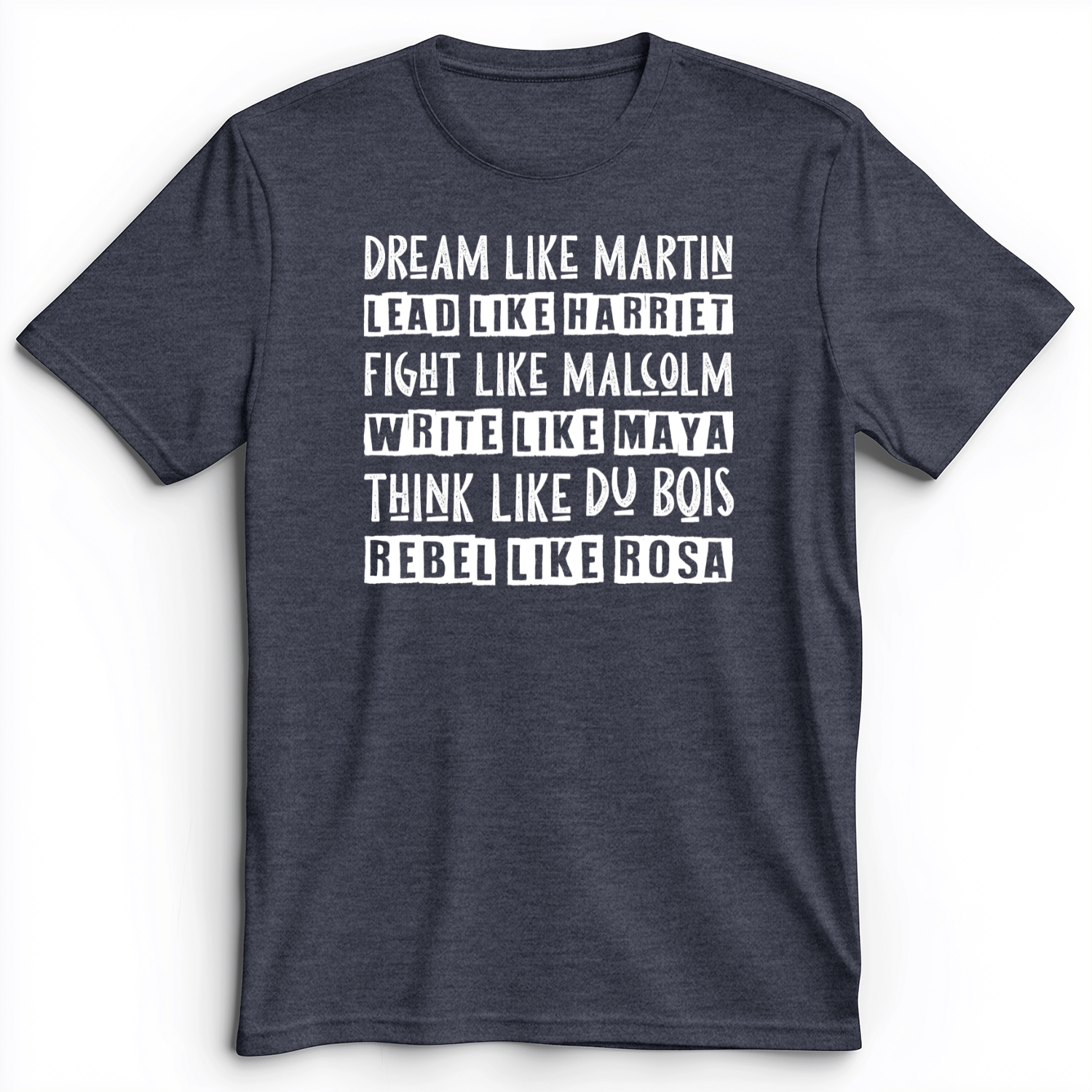 Fight Think Rebel Premium Tee Heather Navy / S