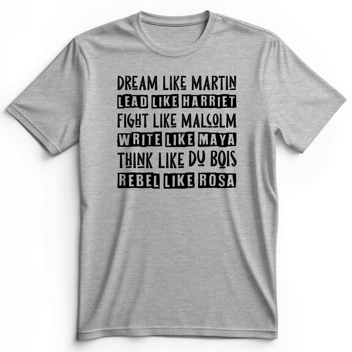 Fight Think Rebel Premium Tee Athletic Heather / S