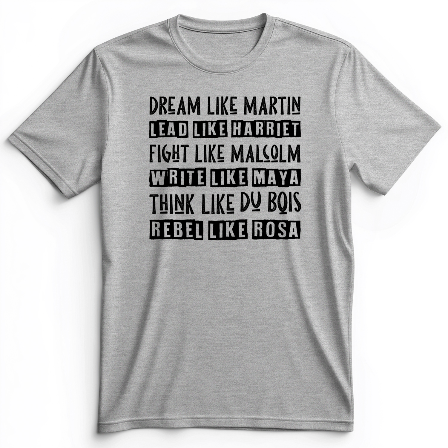 Fight Think Rebel Premium Tee Athletic Heather / S