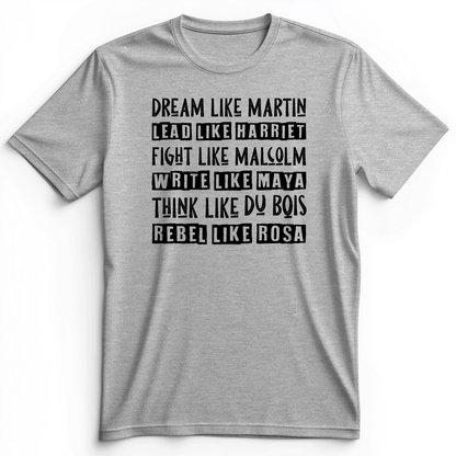 Fight Think Rebel Premium Tee Athletic Heather / S