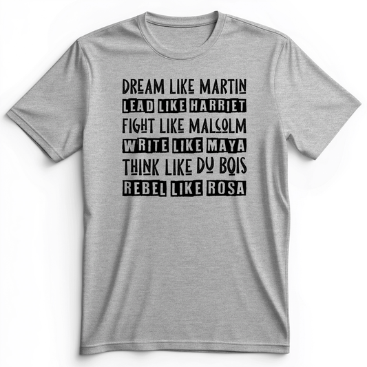 Fight Think Rebel Premium Tee Athletic Heather / S