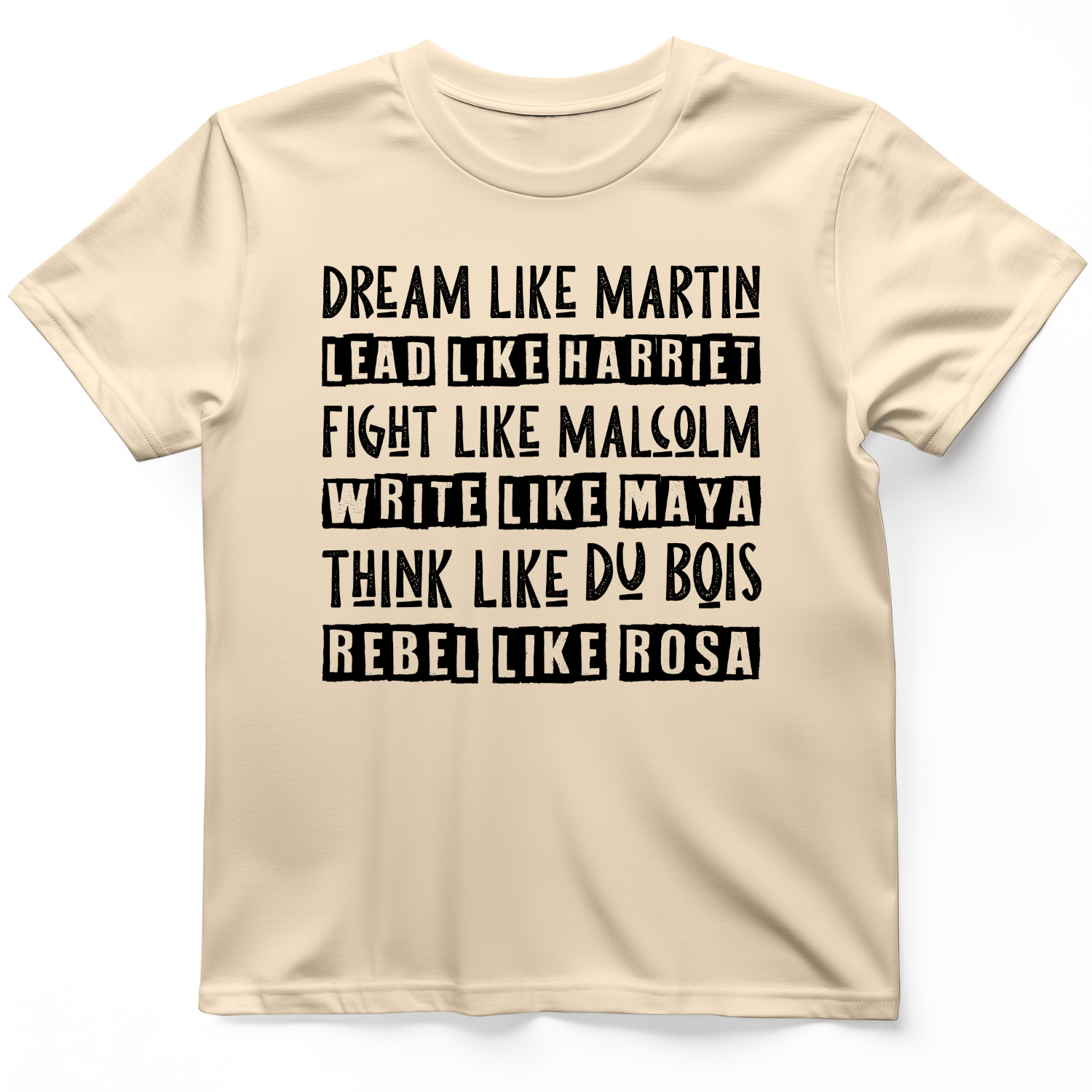 Fight Think Rebel T-Shirt Natural / S