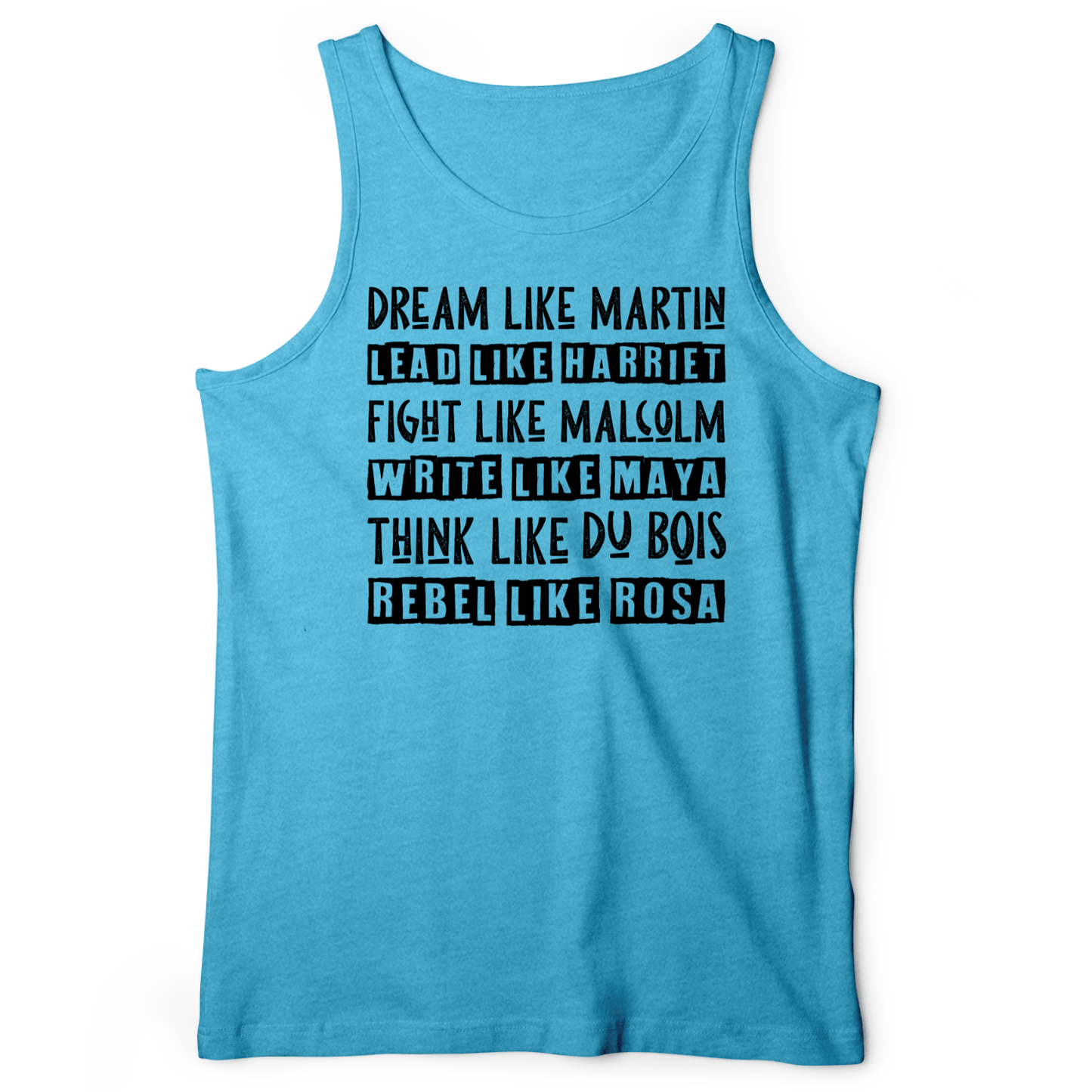 Fight Think Rebel Tank Aqua TriBlend / XS