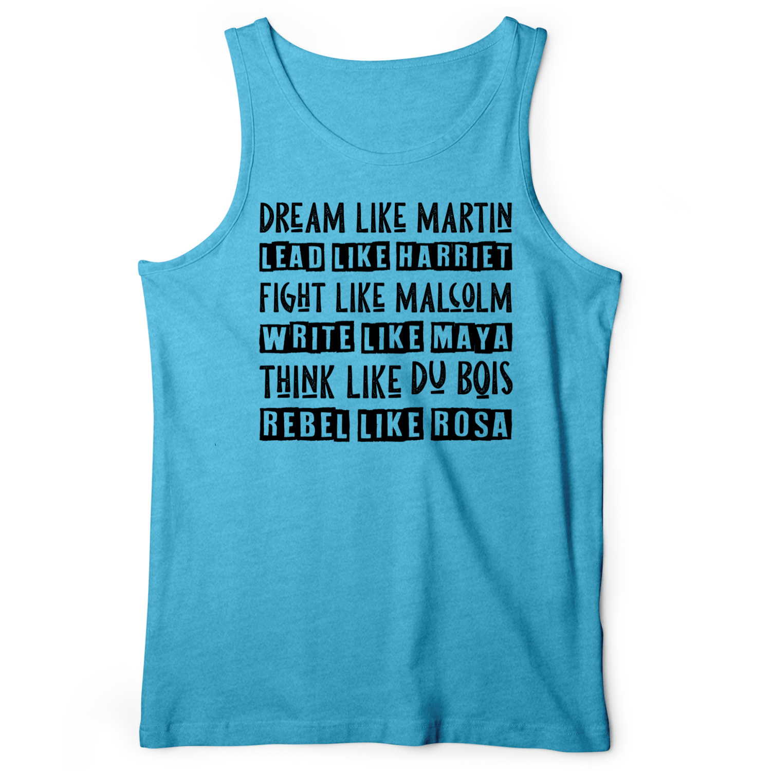 Fight Think Rebel Tank Aqua TriBlend / XS