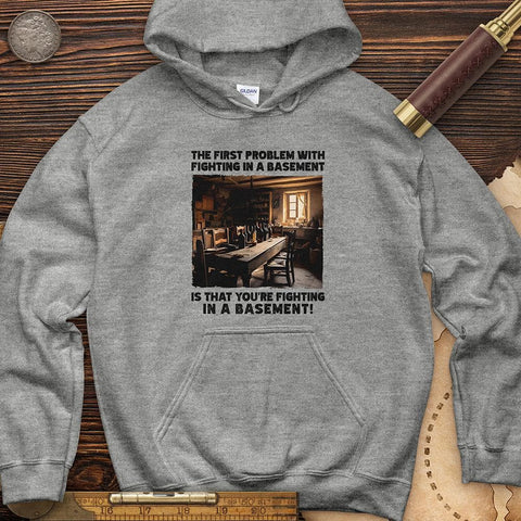 Fighting in a Basement Hoodie Sport Grey / S