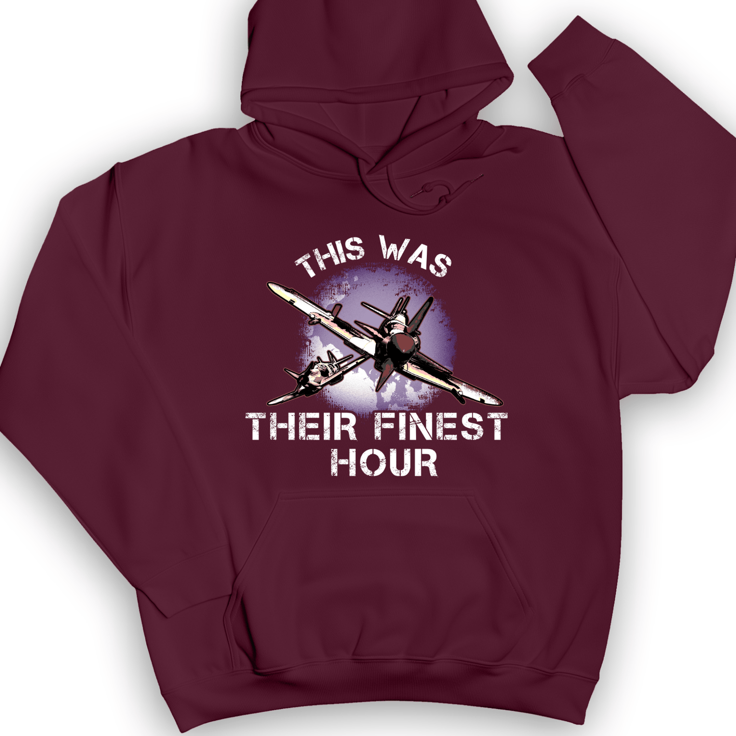 Finest Hour Hoodie Maroon / S