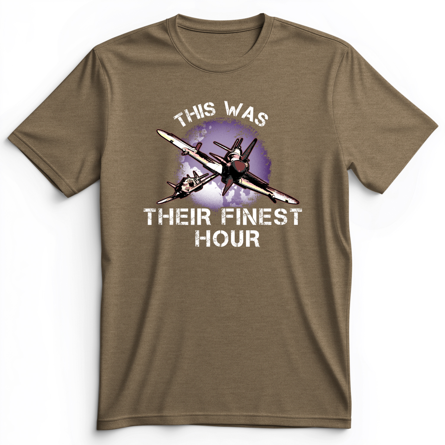 Finest Hour Premium Tee Heather Olive / S