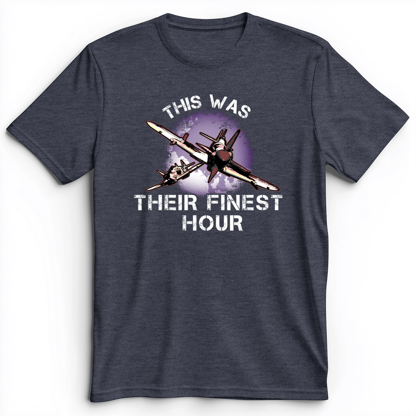 Finest Hour Premium Tee Heather Navy / S