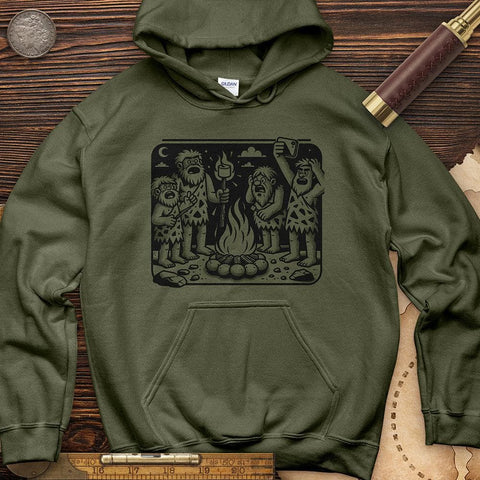 Fire Pic Hoodie Military Green / S