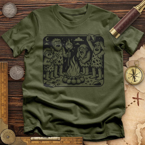 Fire Pic T-Shirt Military Green / S