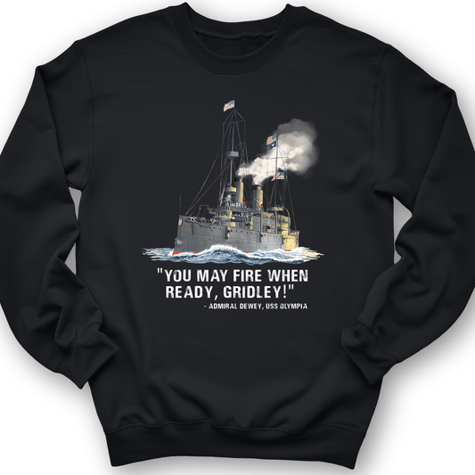 Fire When Ready Crewneck Black / S