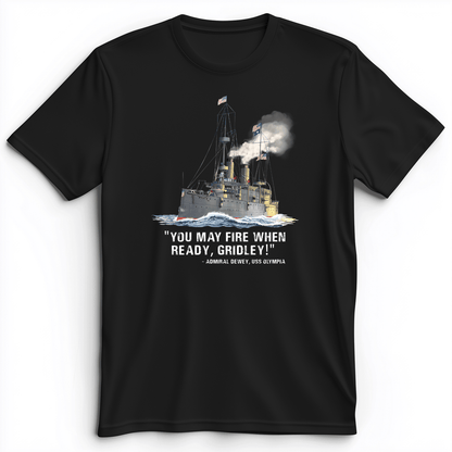 Fire When Ready Premium Tee Black / S