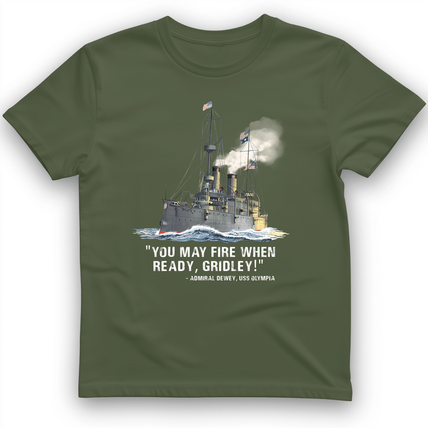 Fire When Ready T-Shirt Military Green / S