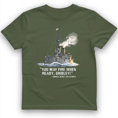 Fire When Ready T-Shirt Military Green / S