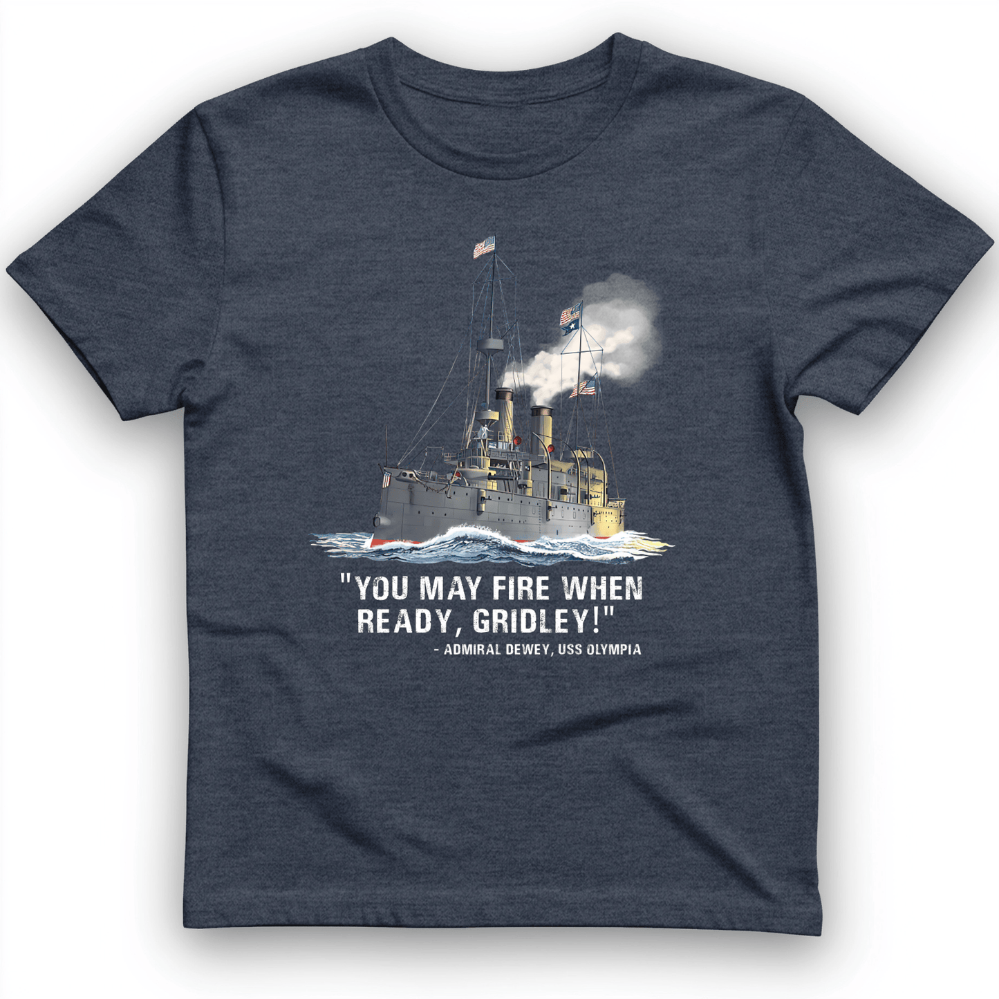 Fire When Ready T-Shirt Heather Navy / S