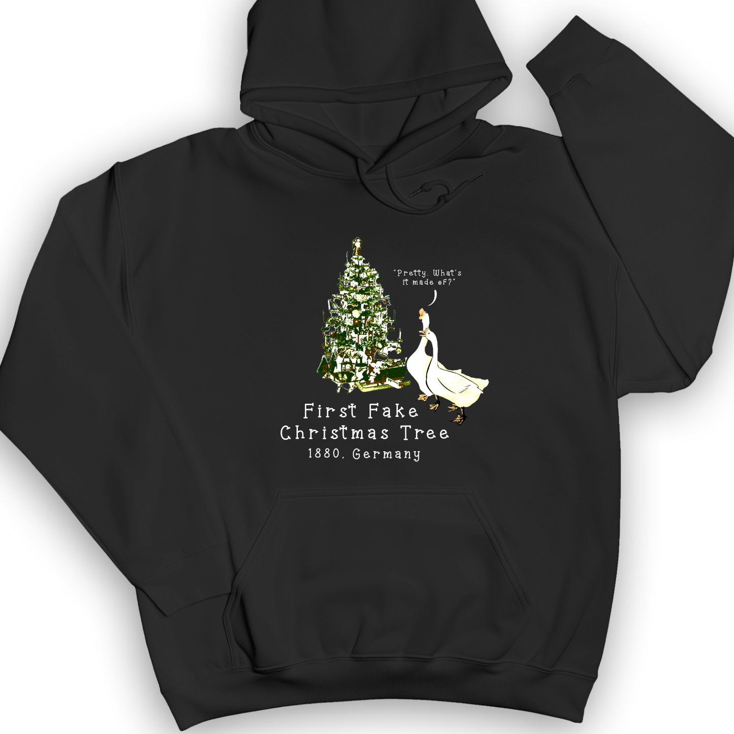 First Fake Christmas Tree Hoodie Black / S