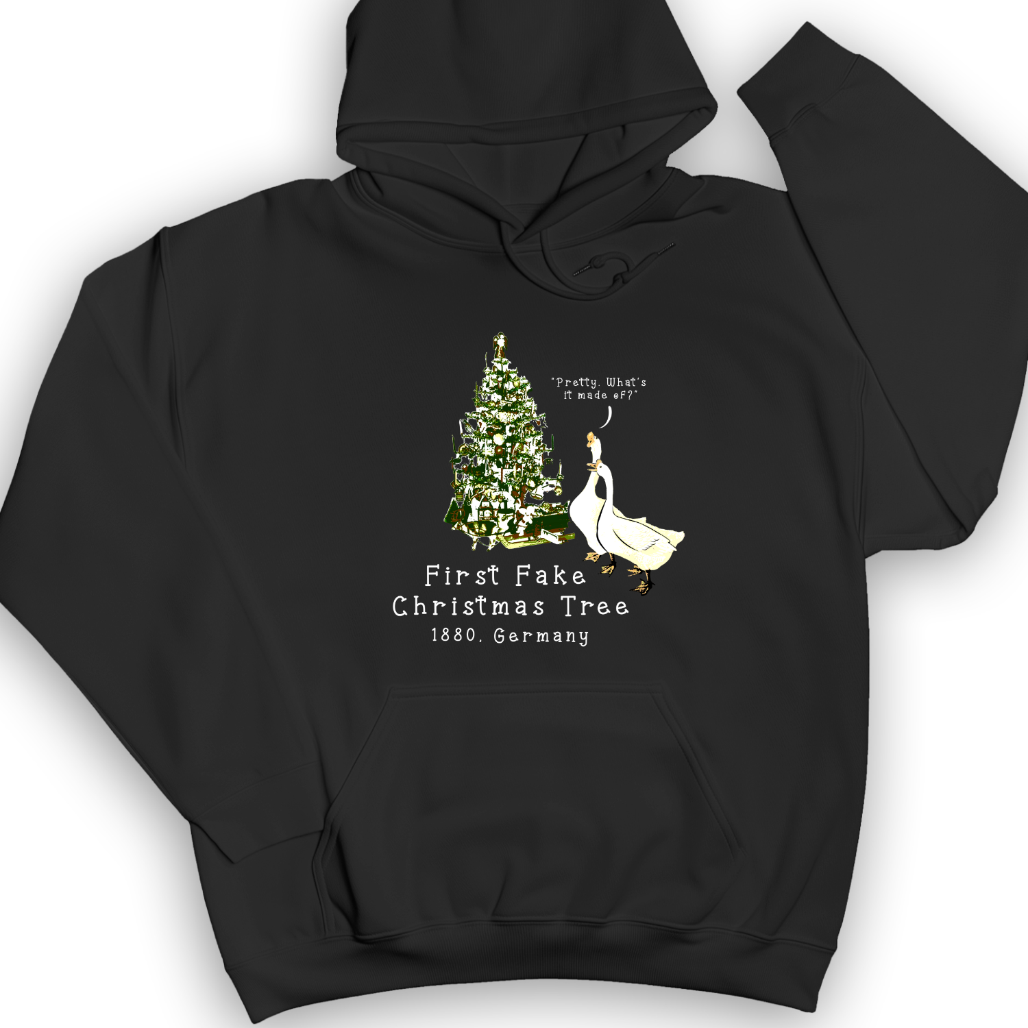 First Fake Christmas Tree Hoodie Black / S