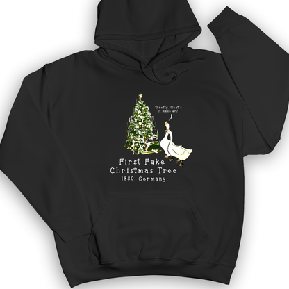 First Fake Christmas Tree Hoodie Black / S
