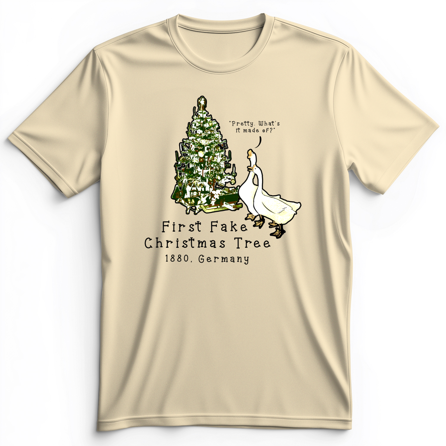 First Fake Christmas Tree Premium Tee Natural / S