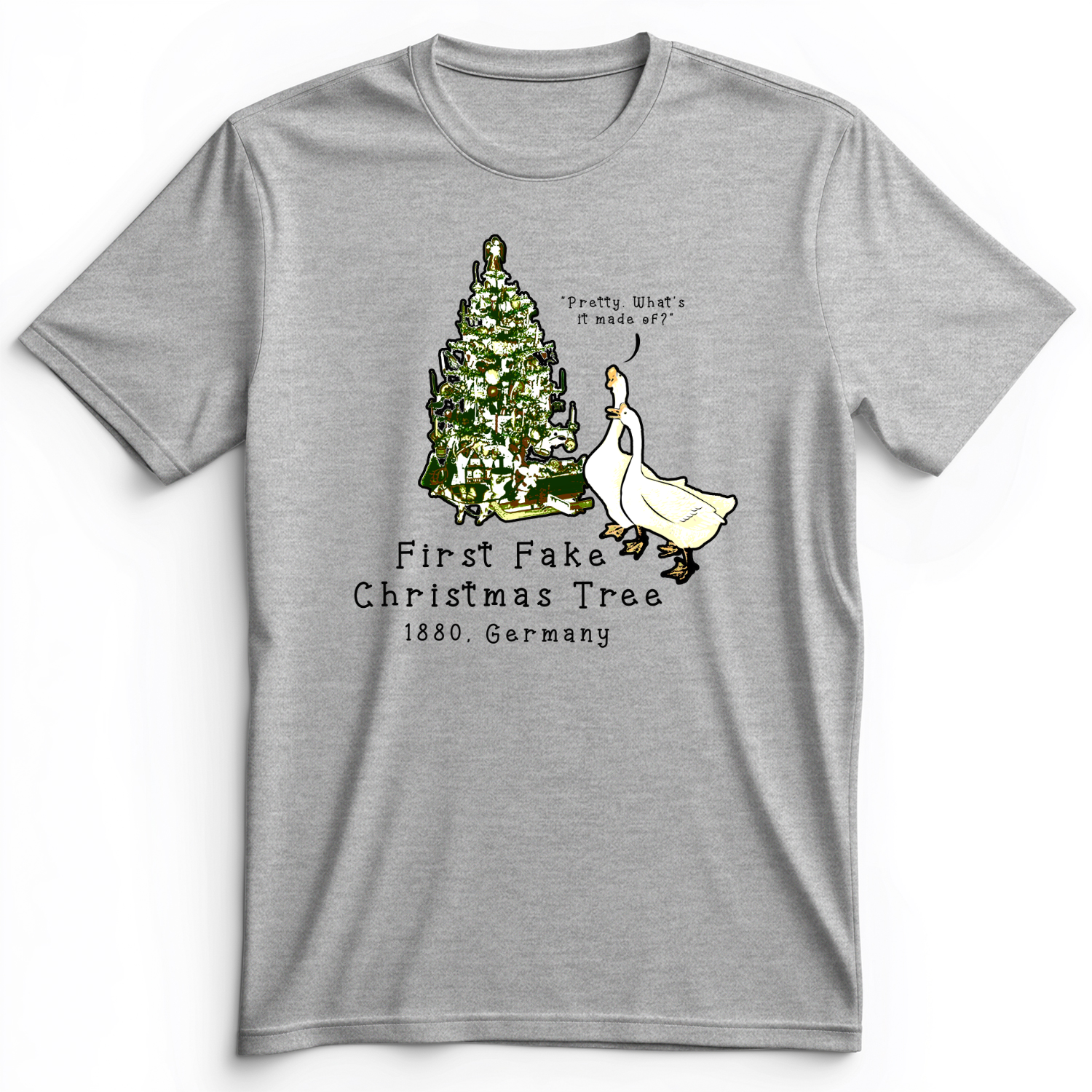 First Fake Christmas Tree Premium Tee Athletic Heather / S
