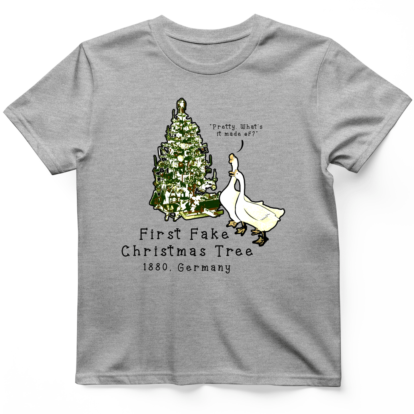 First Fake Christmas Tree T-Shirt Sport Grey / S