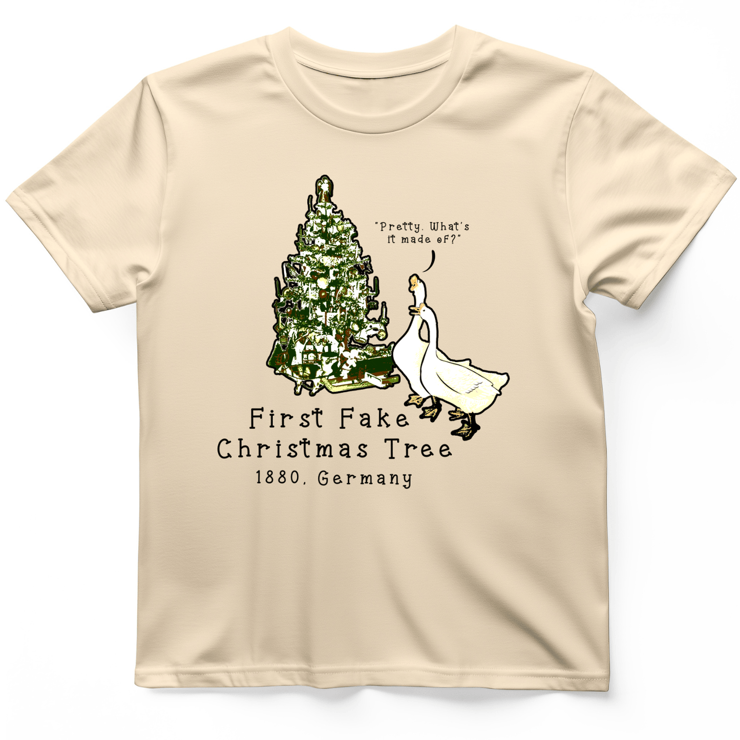 First Fake Christmas Tree T-Shirt Natural / S