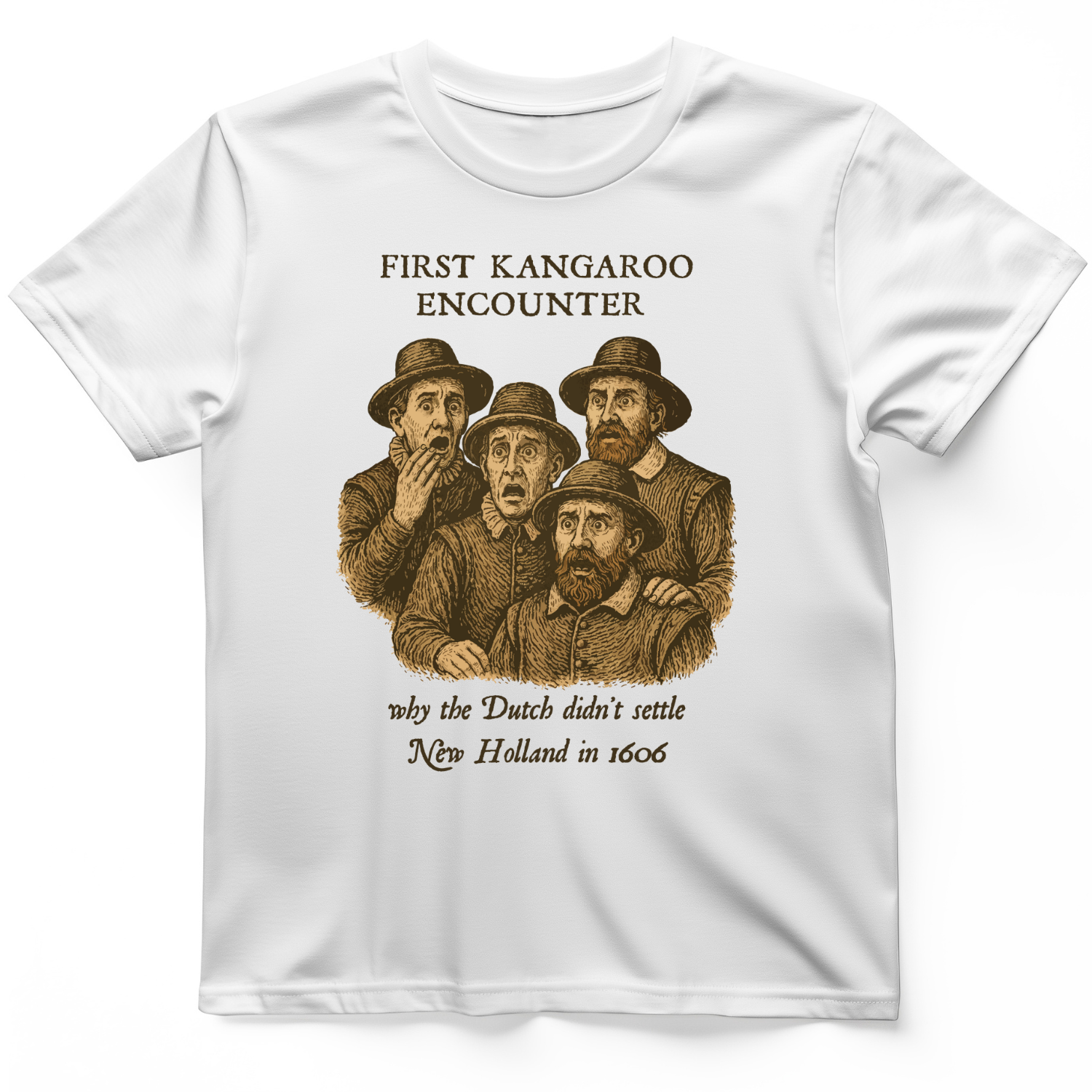 First Kangaroo Encounter T-Shirt White / S