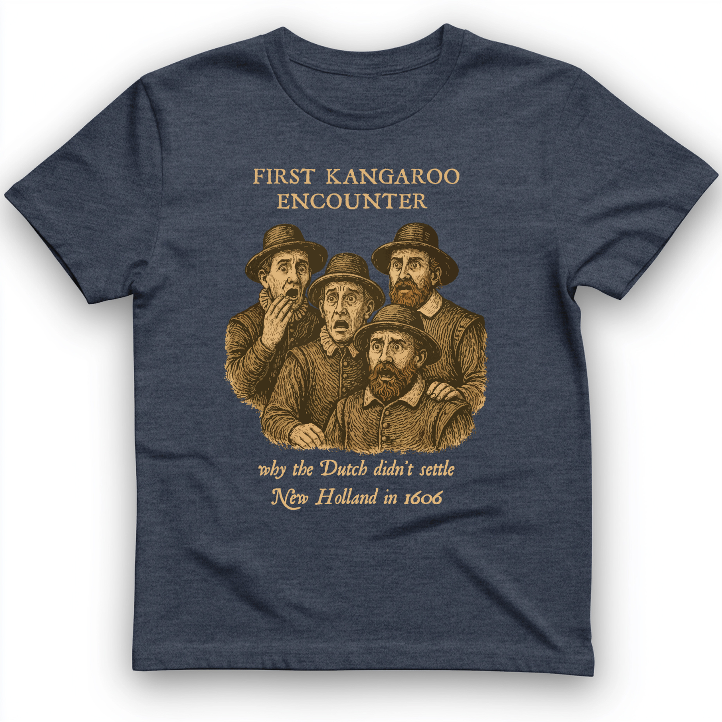 First Kangaroo Encounter T-Shirt Heather Navy / S