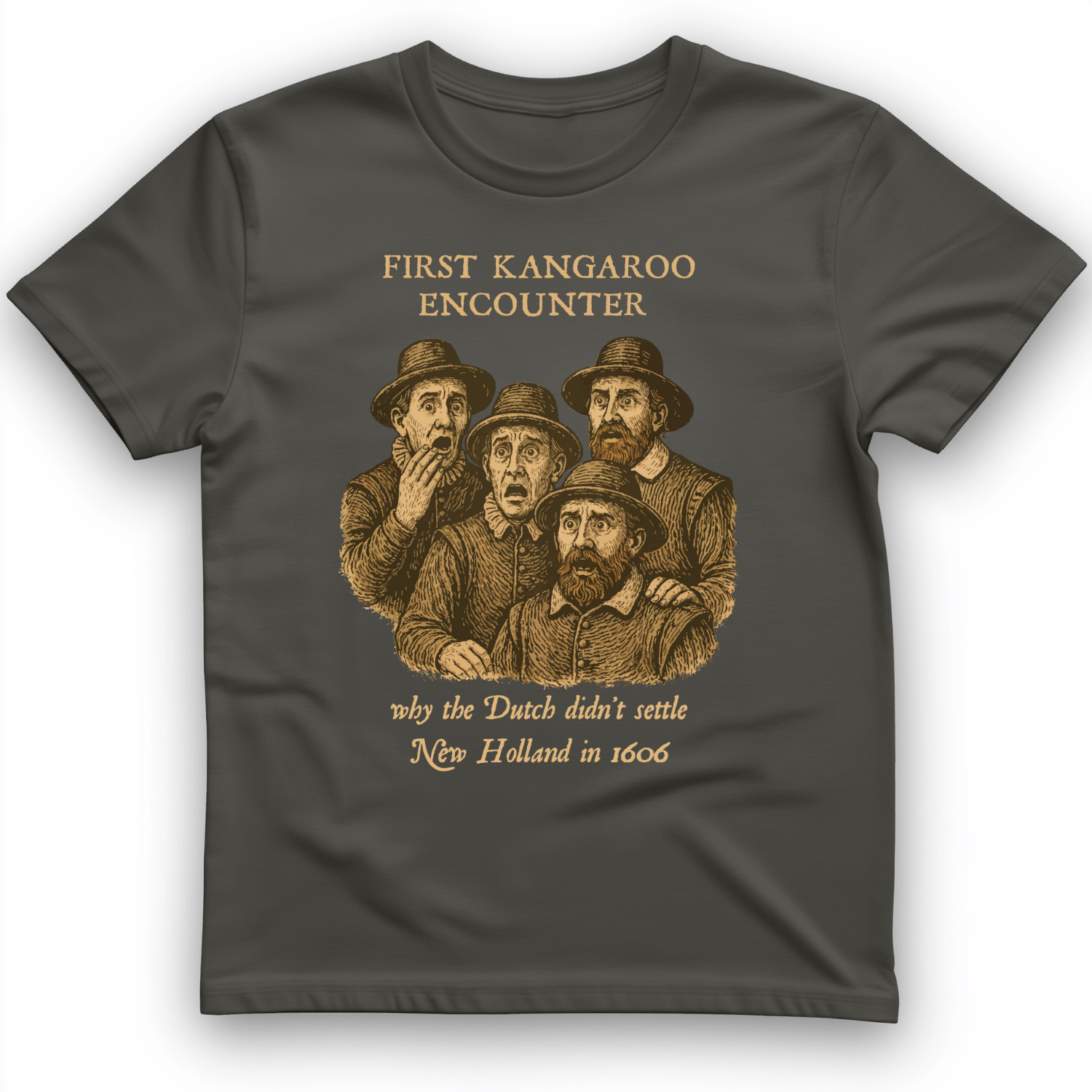 First Kangaroo Encounter T-Shirt Charcoal / S