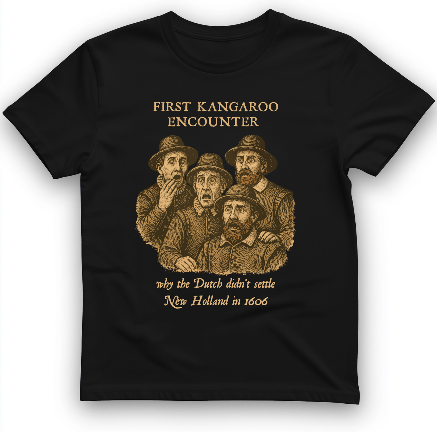 First Kangaroo Encounter T-Shirt Black / S