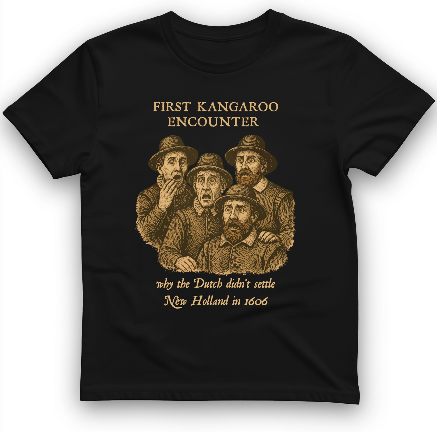 First Kangaroo Encounter T-Shirt Black / S