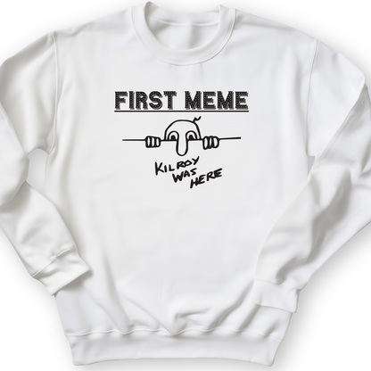 First Meme Crewneck White / S