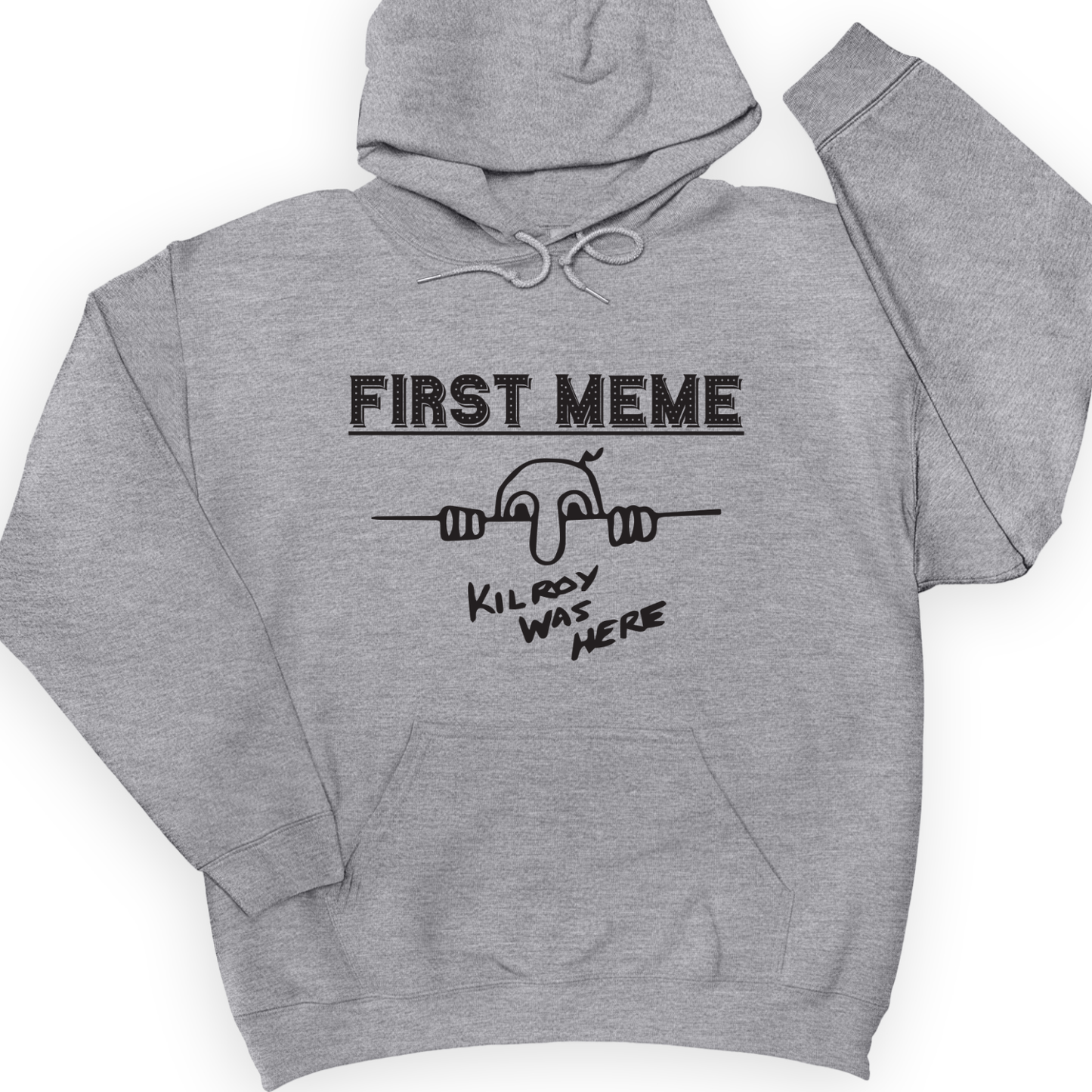 First Meme Hoodie Sport Grey / S
