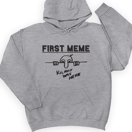 First Meme Hoodie Sport Grey / S