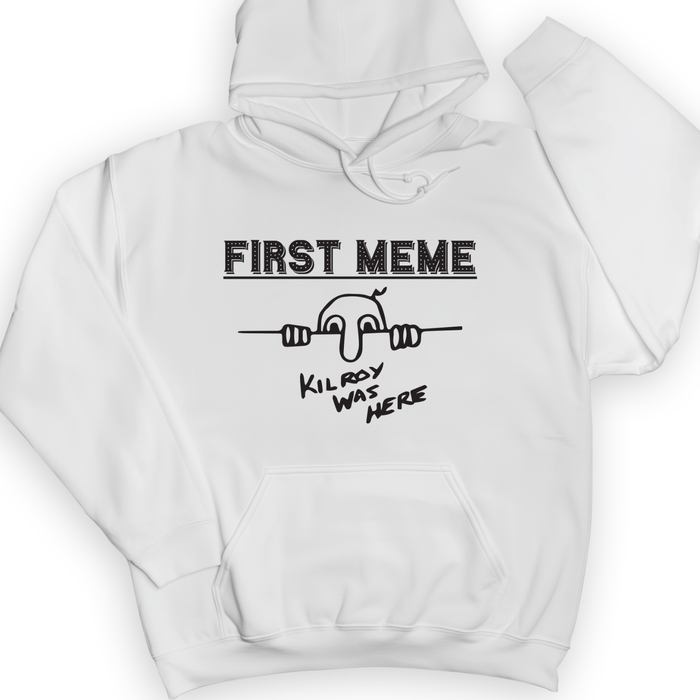 First Meme Hoodie White / S