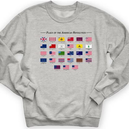 Flags Of The Revolution Crewneck Sport Grey / S