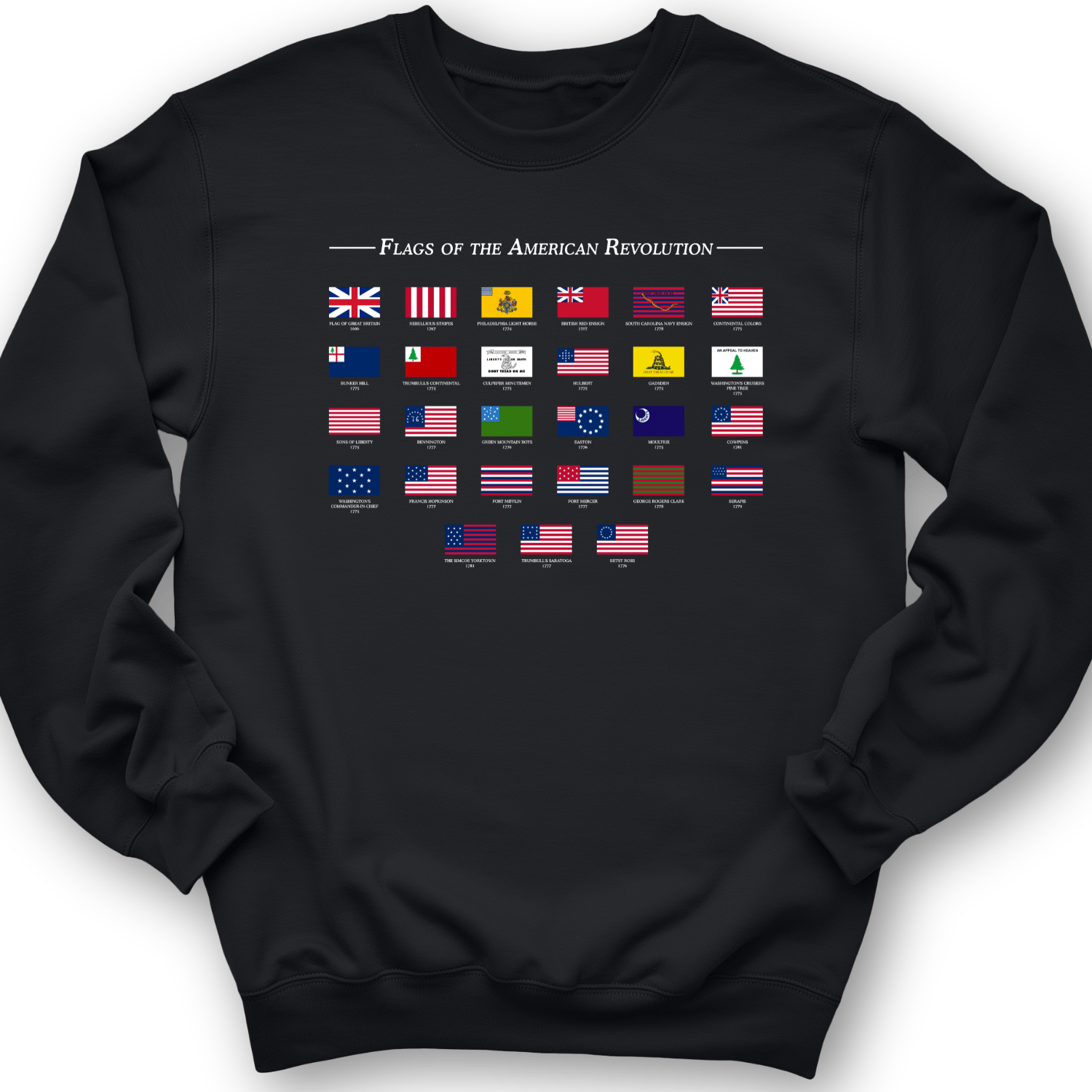 Flags Of The Revolution Crewneck Black / S