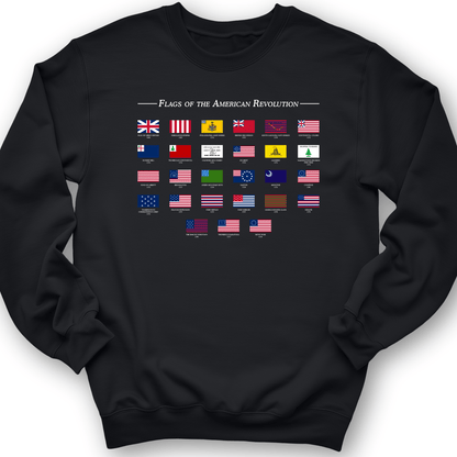Flags Of The Revolution Crewneck Black / S