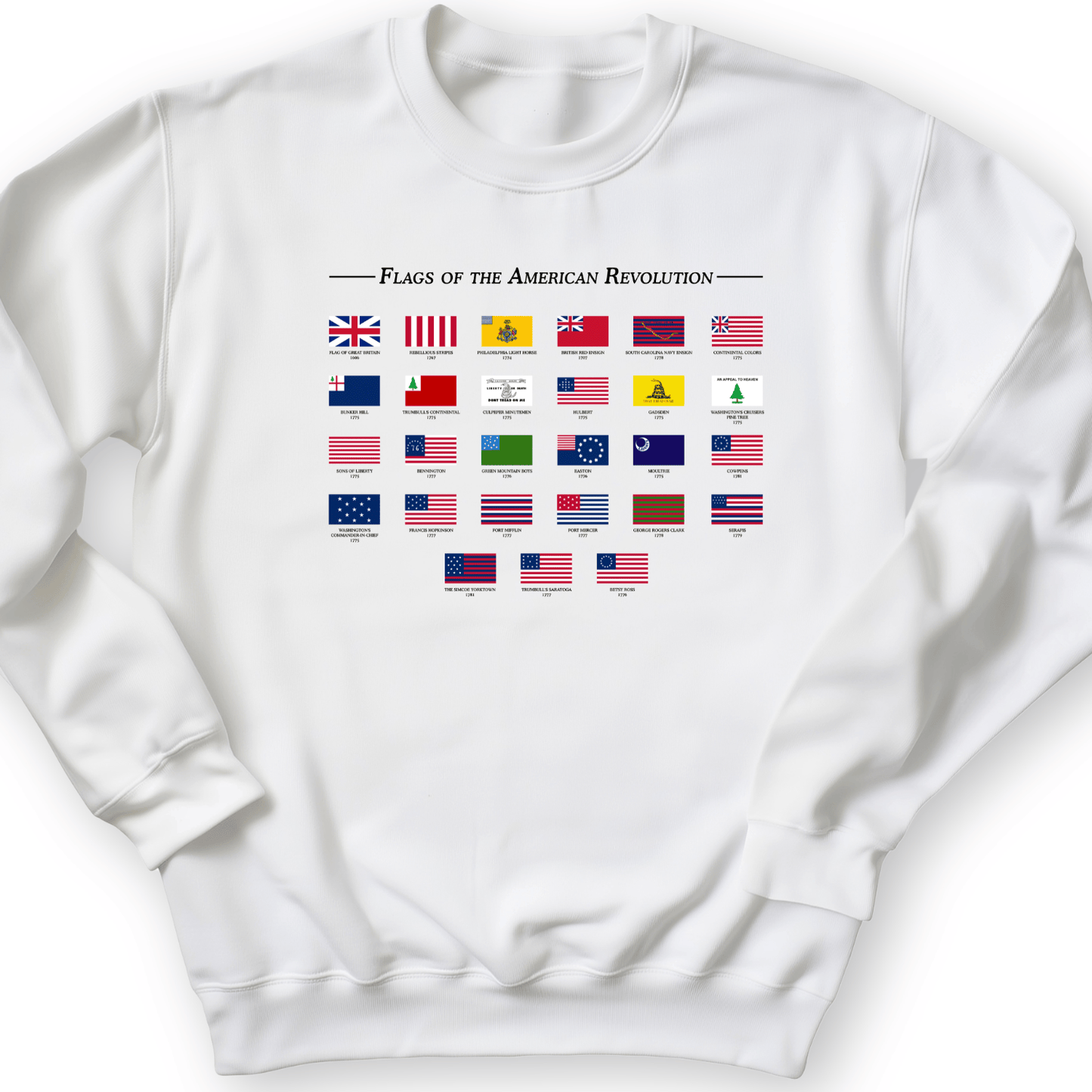 Flags Of The Revolution Crewneck White / S