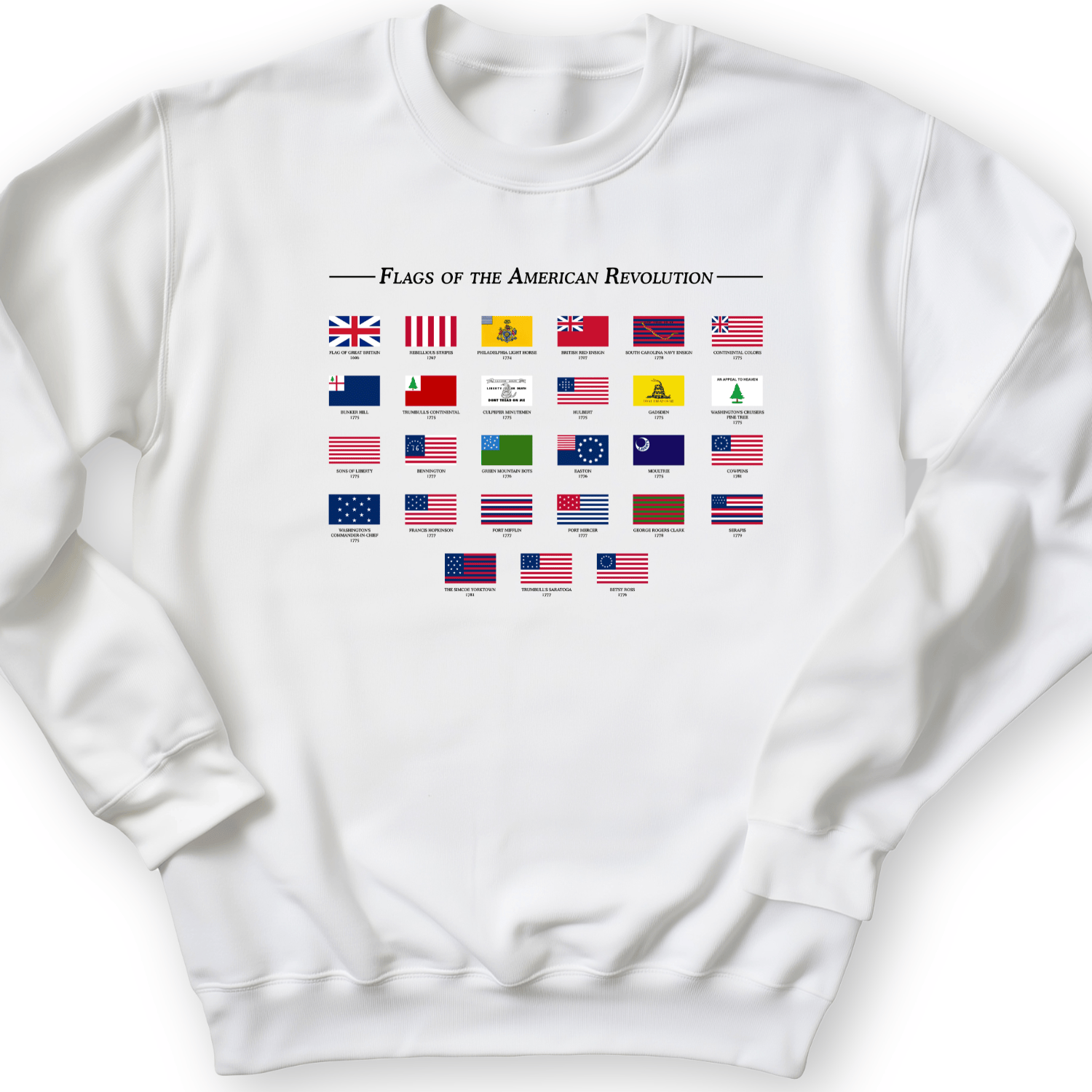 Flags Of The Revolution Crewneck White / S