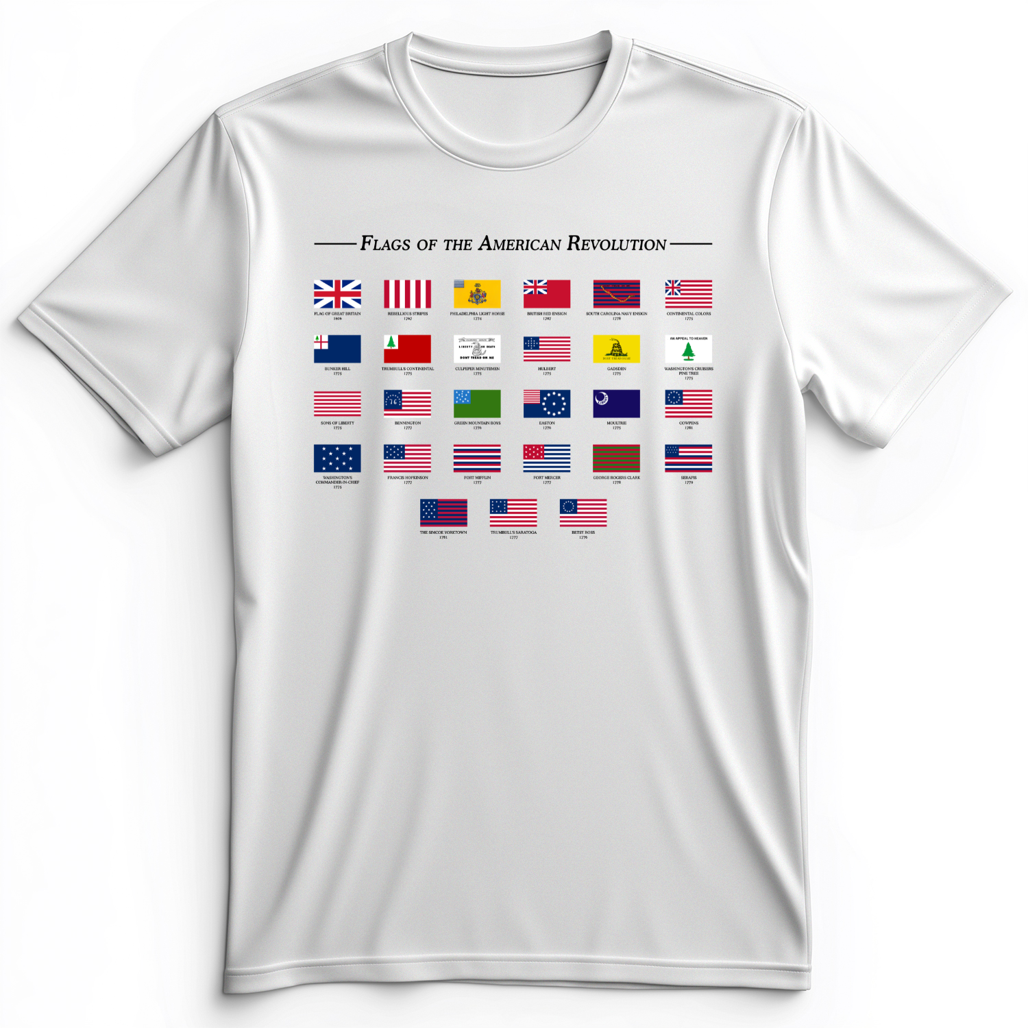 Flags Of The Revolution Premium Tee White / S