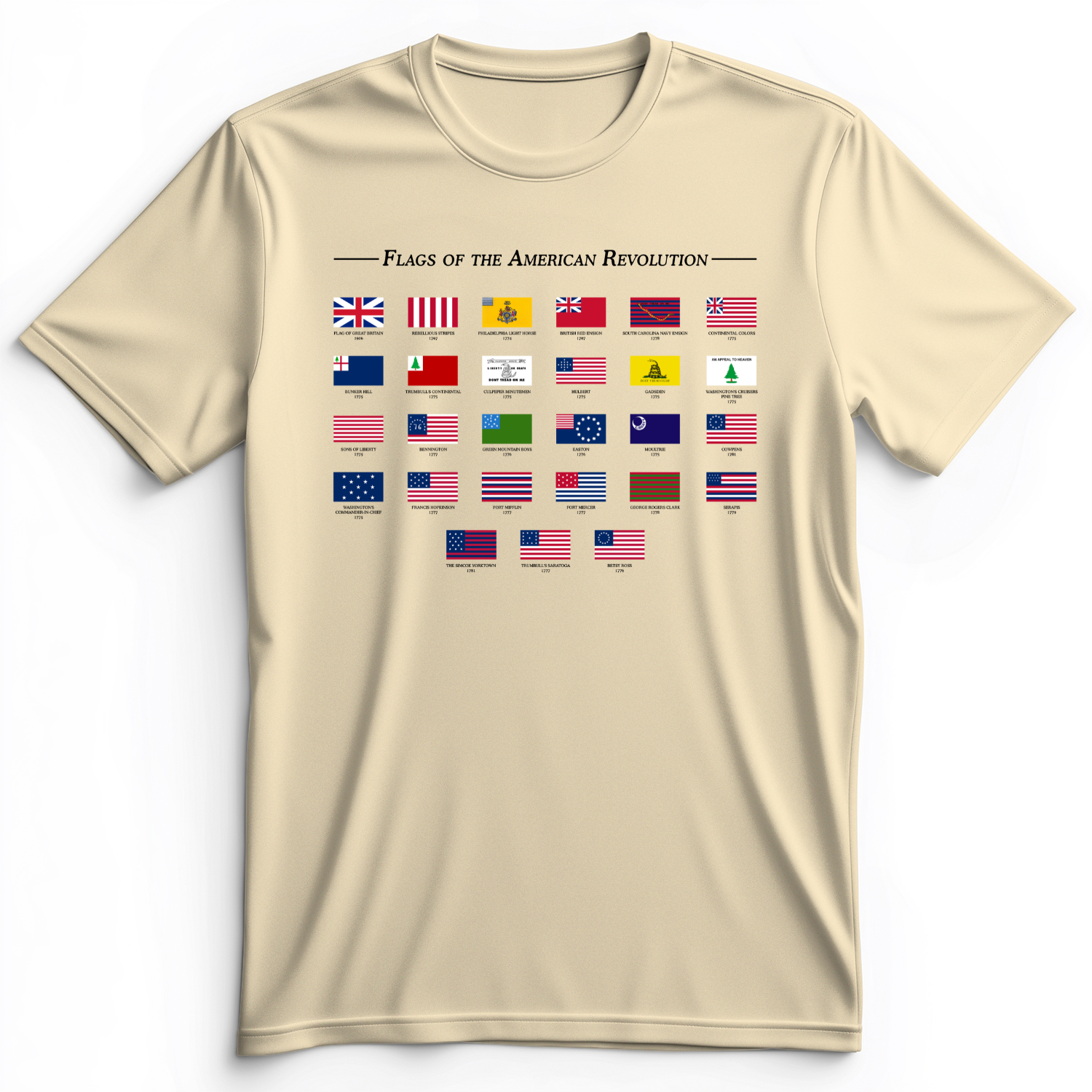Flags Of The Revolution Premium Tee Natural / S
