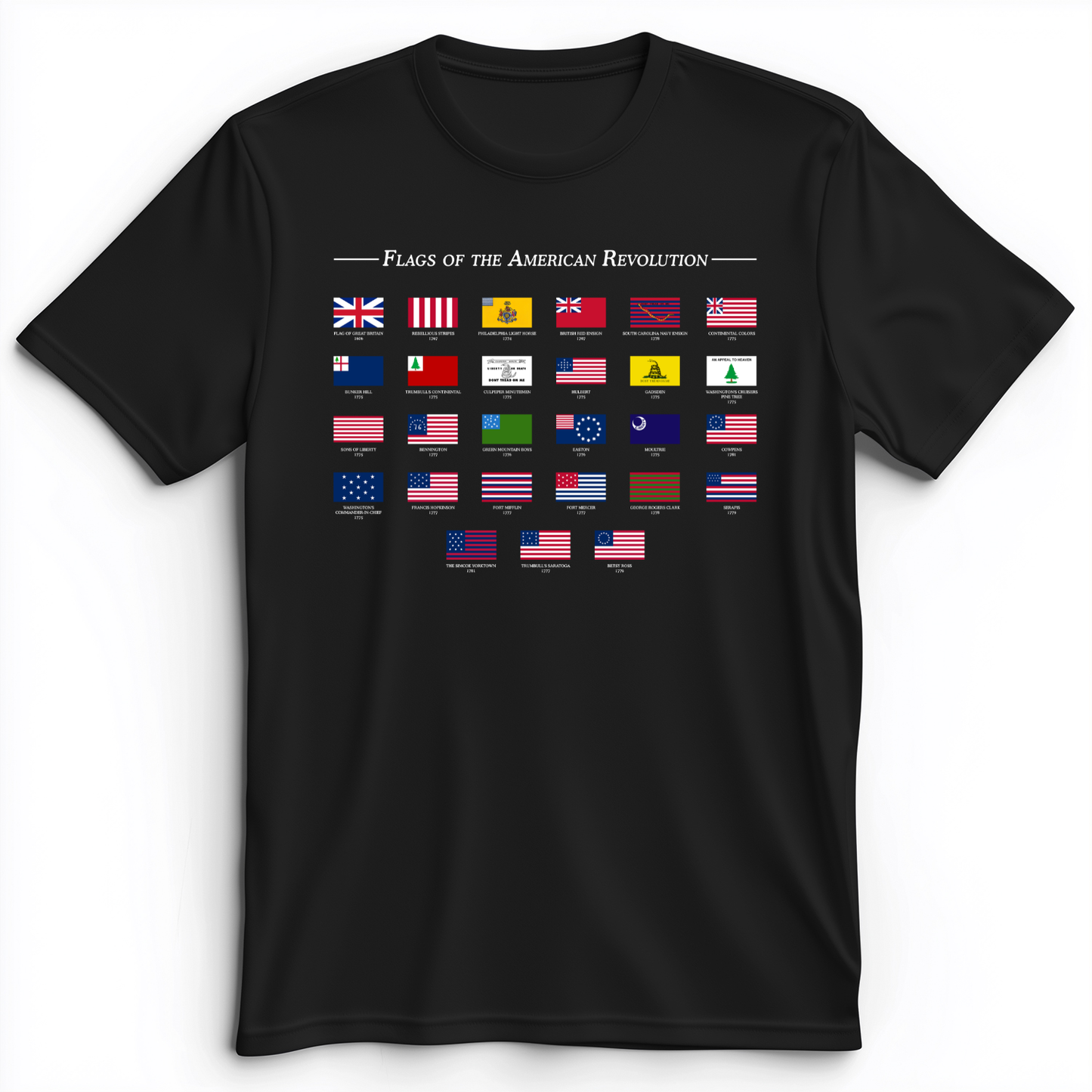 Flags Of The Revolution Premium Tee Black / S