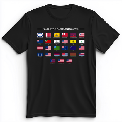 Flags Of The Revolution Premium Tee Black / S