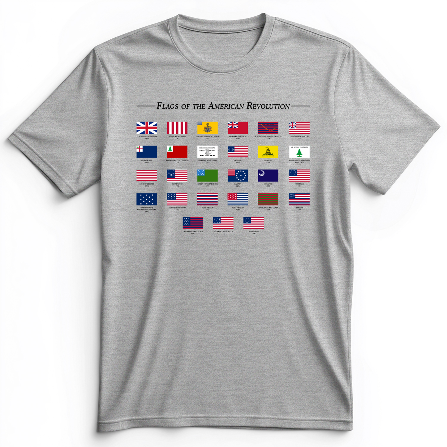 Flags Of The Revolution Premium Tee Athletic Heather / S